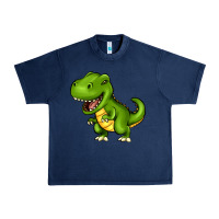 Navy Cartoon T-Rex Urban Heavy Tee - HowdyJamesFarm