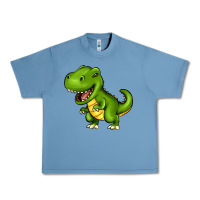 Pebble Blue Cartoon T-Rex Urban Heavy Tee - HowdyJamesFarm