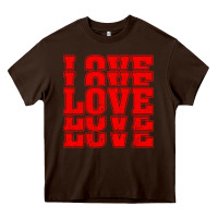 Chocolate Brown Love Heavy Core Tee - Bettercallsaul