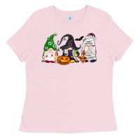 Bubblegum Pink Halloween gnomes Ladies Tee - NancyCooperArtShop