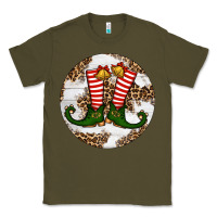 Army Green Elf Shoes Christmas Classic Tee - RanaPortraitStore