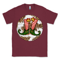Burgundy Elf Shoes Christmas Classic Tee - RanaPortraitStore