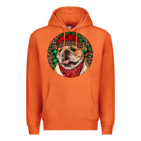 Carrot Christmas English Bulldog Premium Hoodie - RanaPortraitStore