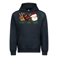 Navy peace love Santa Urban Hoodie - AdoDesignShop