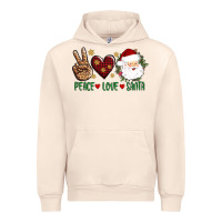 Sandshell peace love Santa Urban Hoodie - AdoDesignShop
