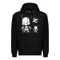 Black pochacco skeleton halloween shirt Premium Hoodie - longCreatives