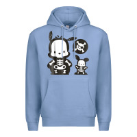 Colony Blue pochacco skeleton halloween shirt Premium Hoodie - longCreatives