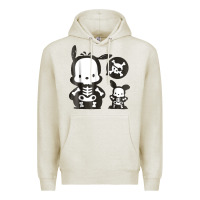 Oatmeal Heather pochacco skeleton halloween shirt Premium Hoodie - longCreatives