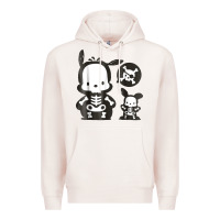 Pale Pink pochacco skeleton halloween shirt Premium Hoodie - longCreatives