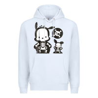 White pochacco skeleton halloween shirt Premium Hoodie - longCreatives