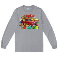 Heather Grey Cinco de mayo truck Long Sleeve Tee - FaDigitalArtStudio