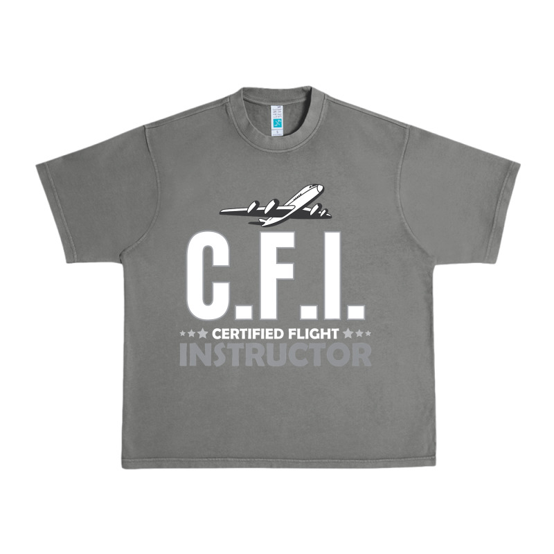 Cfi Cfi Certified Flight Pilot Gift Cfi Flying Instructor Urban Heavy Tee by longCreatives | Teevron