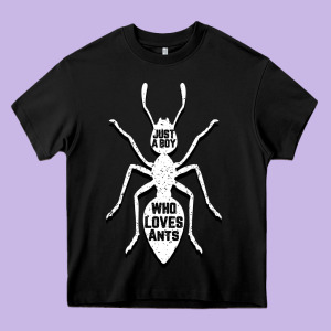 Just A Boy Who Loves Ants Heavy Core Tee Designed By Bettercallsaul