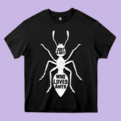 Just A Boy Who Loves Ants Heavy Core Tee Designed By Bettercallsaul