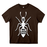 Chocolate Brown Just A Boy Who Loves Ants Heavy Core Tee - Bettercallsaul