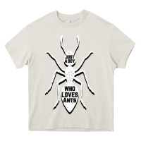 Cream Just A Boy Who Loves Ants Heavy Core Tee - Bettercallsaul