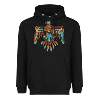 Black thunderbird with sunflowers Heavyweight Hoodie - BarkalooDesign