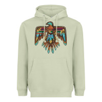 Matcha thunderbird with sunflowers Heavyweight Hoodie - BarkalooDesign