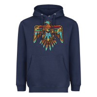 Navy thunderbird with sunflowers Heavyweight Hoodie - BarkalooDesign