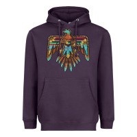 Plum thunderbird with sunflowers Heavyweight Hoodie - BarkalooDesign
