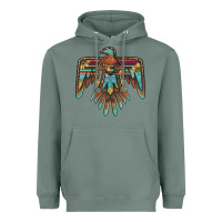 Sage thunderbird with sunflowers Heavyweight Hoodie - BarkalooDesign