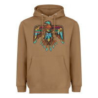 Toasted Coconut thunderbird with sunflowers Heavyweight Hoodie - BarkalooDesign