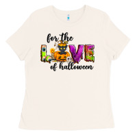 Bone For the love of Halloween Ladies Tee - NancyCooperArtShop
