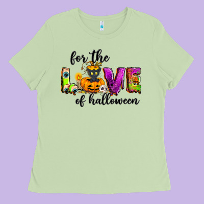 For The Love Of Halloween Ladies Tee Designed By Nancycooperartshop