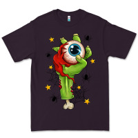 Plum Zombie Hand with Eyeball Premium Tee - texasbilliewilder