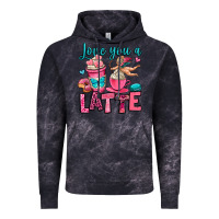 Cloud Black love you a latte Vintage Hoodie - OliviaCreatesArt