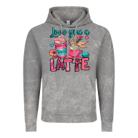 Cloud Rock love you a latte Vintage Hoodie - OliviaCreatesArt