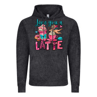 Vintage Black love you a latte Vintage Hoodie - OliviaCreatesArt