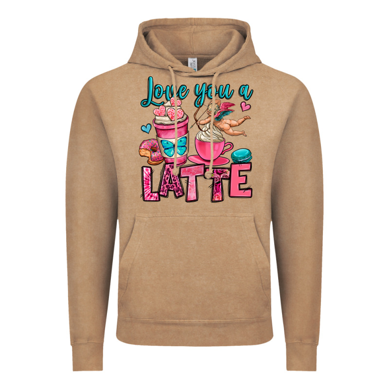 Love You A Latte Vintage Hoodie by OliviaCreatesArt | Teevron