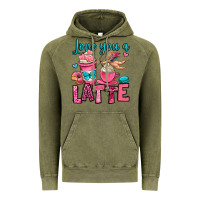 Vintage Olive love you a latte Vintage Hoodie - OliviaCreatesArt