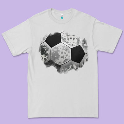 Cowhide Soccer Patch Premium Tee Designed By Jasminsmagicworld
