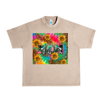 French Oak Mom rainbow sunflower Urban Heavy Tee - CowGirlArtShop