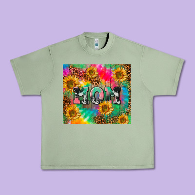 Mom Rainbow Sunflower Urban Heavy Tee Designed By Cowgirlartshop