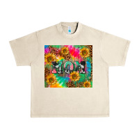 Sandshell Mom rainbow sunflower Urban Heavy Tee - CowGirlArtShop