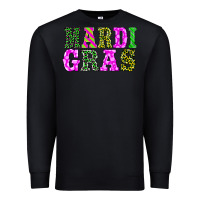 Black mardi gras Premium Sweatshirt - BarkalooDesign