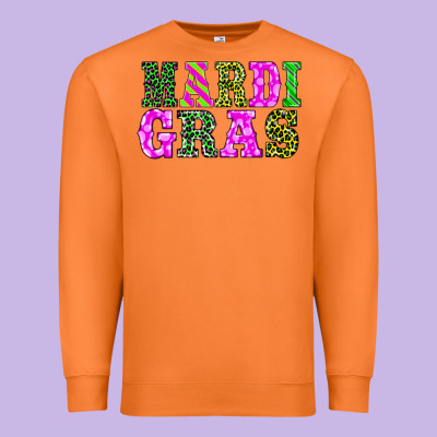 Mardi Gras Premium Sweatshirt Designed By Barkaloodesign