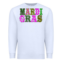 White mardi gras Premium Sweatshirt - BarkalooDesign