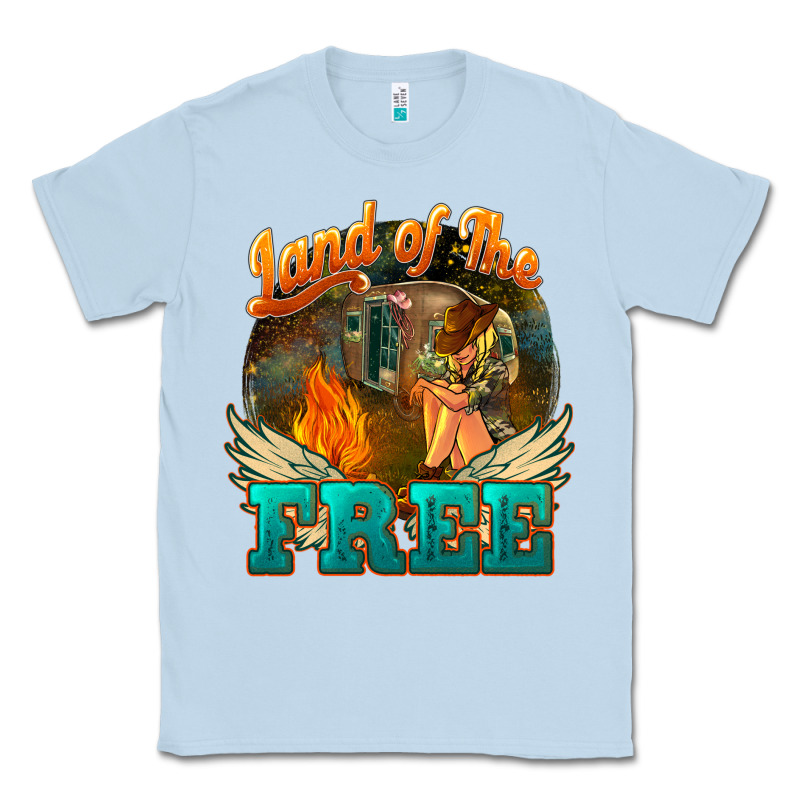 Land Of The Free 4th Of July Classic Tee by HowdyJamesFarm | Teevron