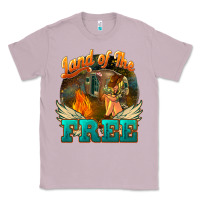 Lilac Land of the free 4th of july Classic Tee - HowdyJamesFarm