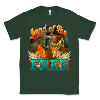 Sports Green Land of the free 4th of july Classic Tee - HowdyJamesFarm