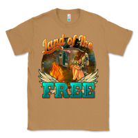 Toasted Coconut Land of the free 4th of july Classic Tee - HowdyJamesFarm