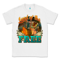 White Land of the free 4th of july Classic Tee - HowdyJamesFarm