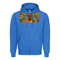True Royal german shepherd with sunflowers license plate Zipper Hoodie - Artiststas