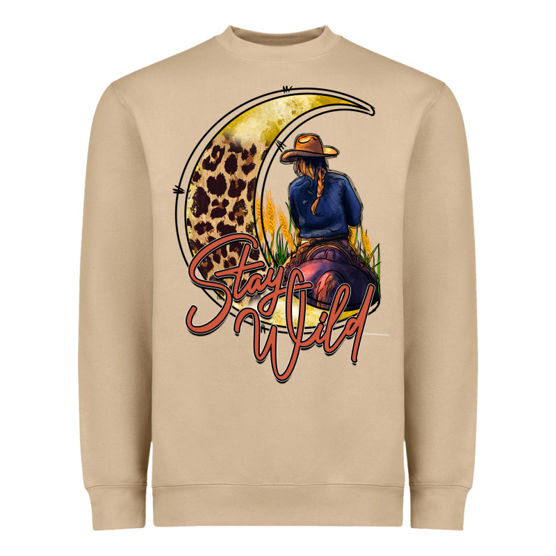 Stay Wild Moon Cowgirl Heavyweight Sweatshirt by RacoonDesign | Teevron