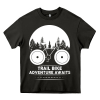 Asphalt Trail Bike Adventure Awaits Heavy Core Tee - Bettercallsaul