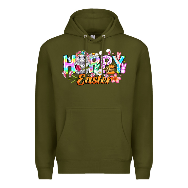 Happy Easter Premium Hoodie by CowhideDigitalArt | Teevron